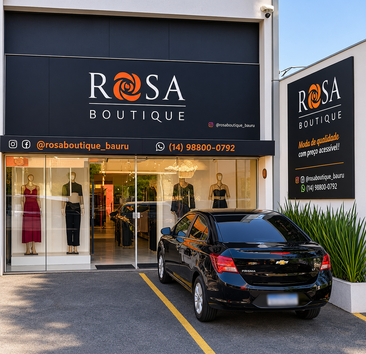 Fachada da Rosa Boutique Bauru